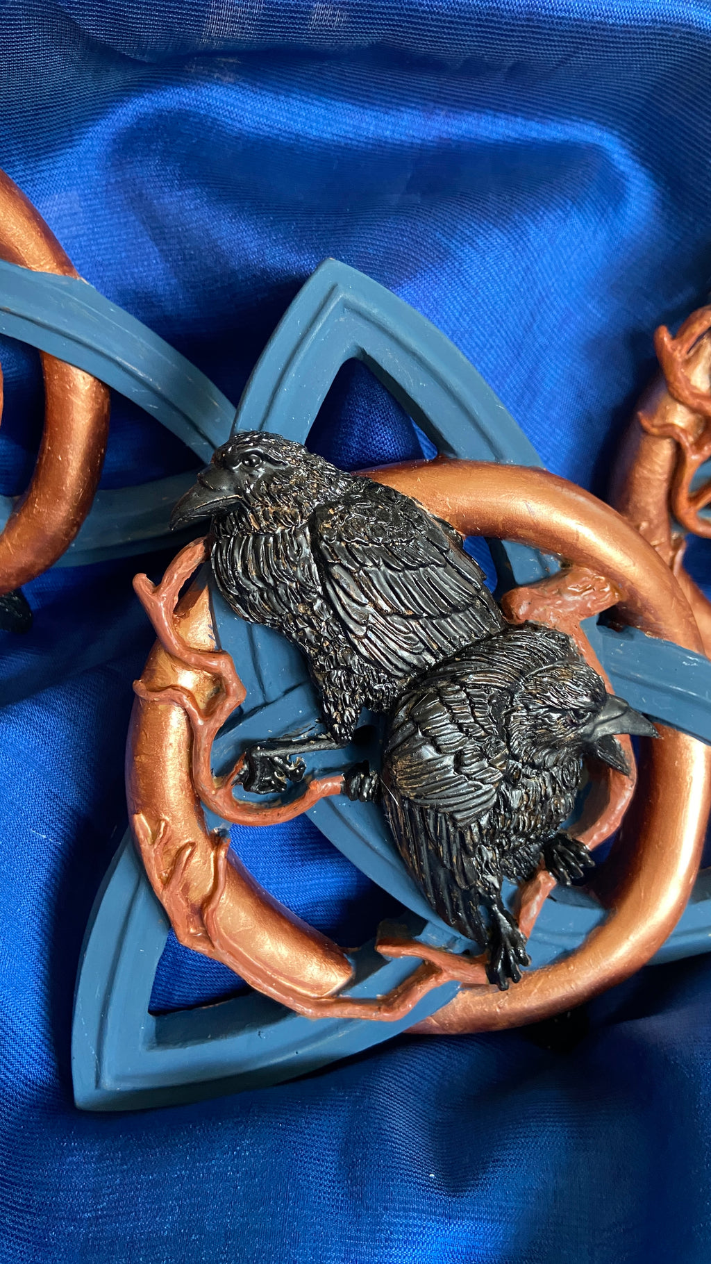 Two Crows on a Celtic Trinity Knot – Viking Norse Pagan Wall Art