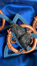 Two Crows on a Celtic Trinity Knot – Viking Norse Pagan Wall Art