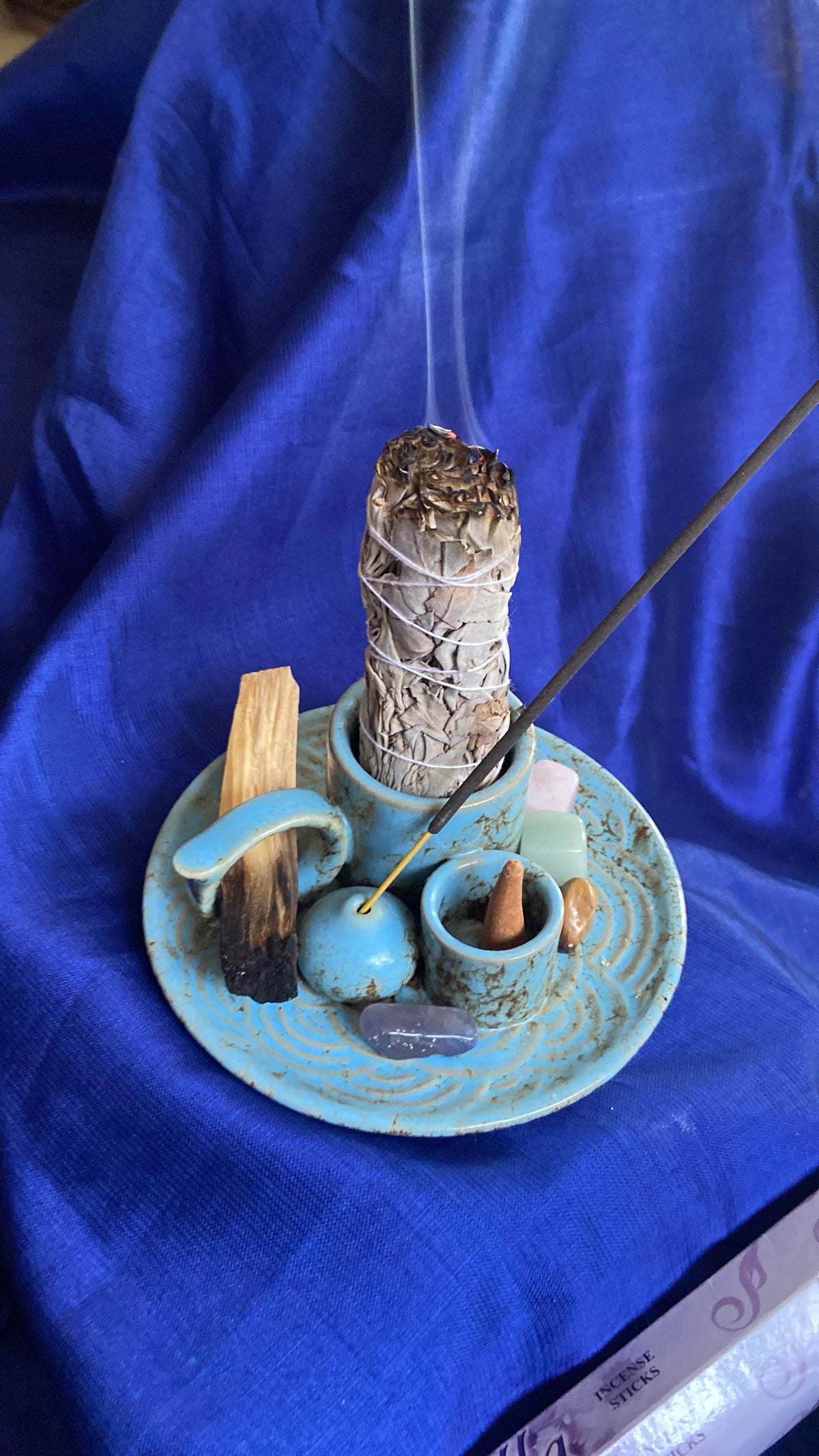 Smudge & Incense Holder Kit – Witchy Altar Cleansing Set