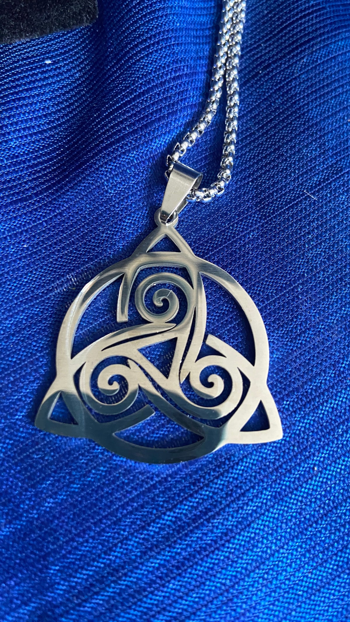 Celtic Cross & Trinity Pendant – Stainless Steel