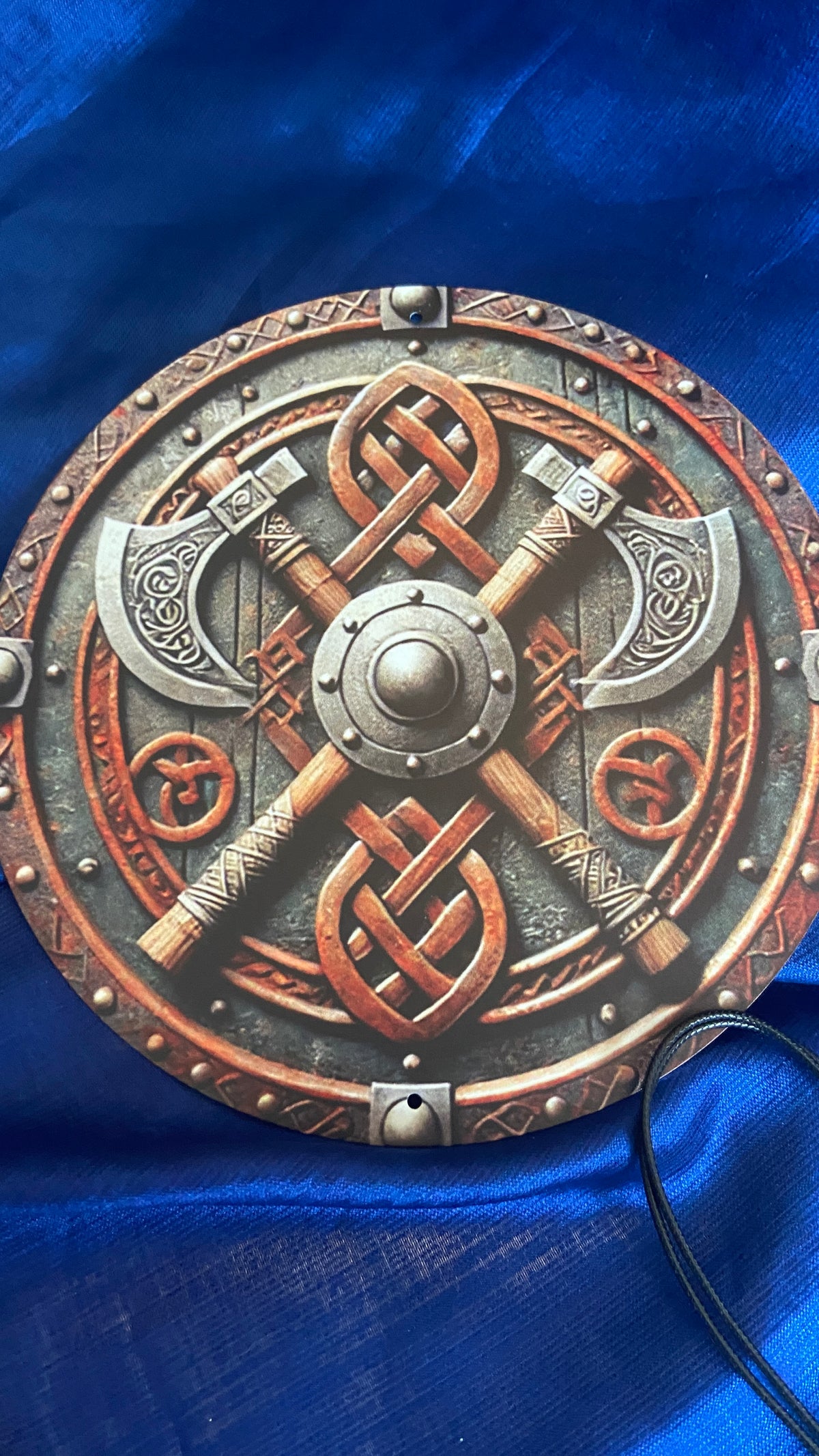 Viking Axes of Eternity Plaque – Norse Wall Art & Home Decor