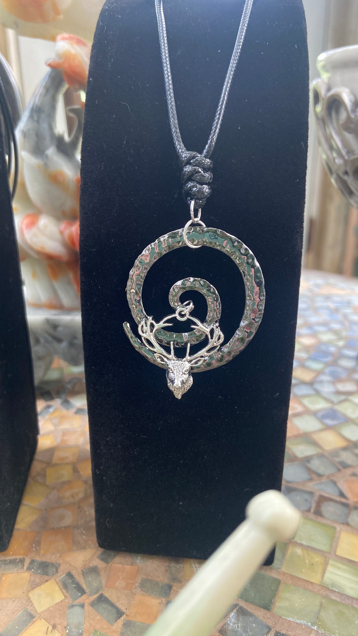 MYTHICAL VIKING RAVEN & BUCK ENDLESS CYCLE PENDANTS
