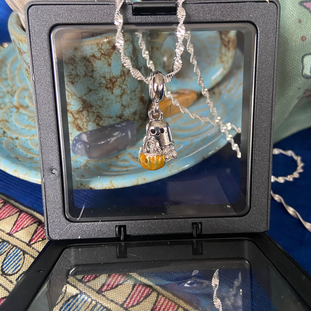 FRIENDLY SILVER GHOST PENDENT