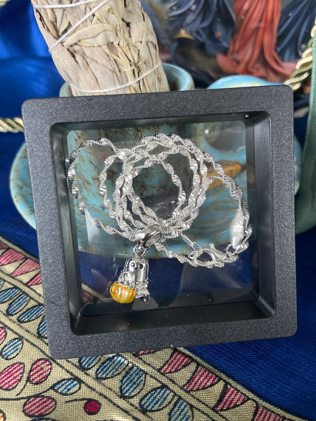 FRIENDLY SILVER GHOST PENDENT