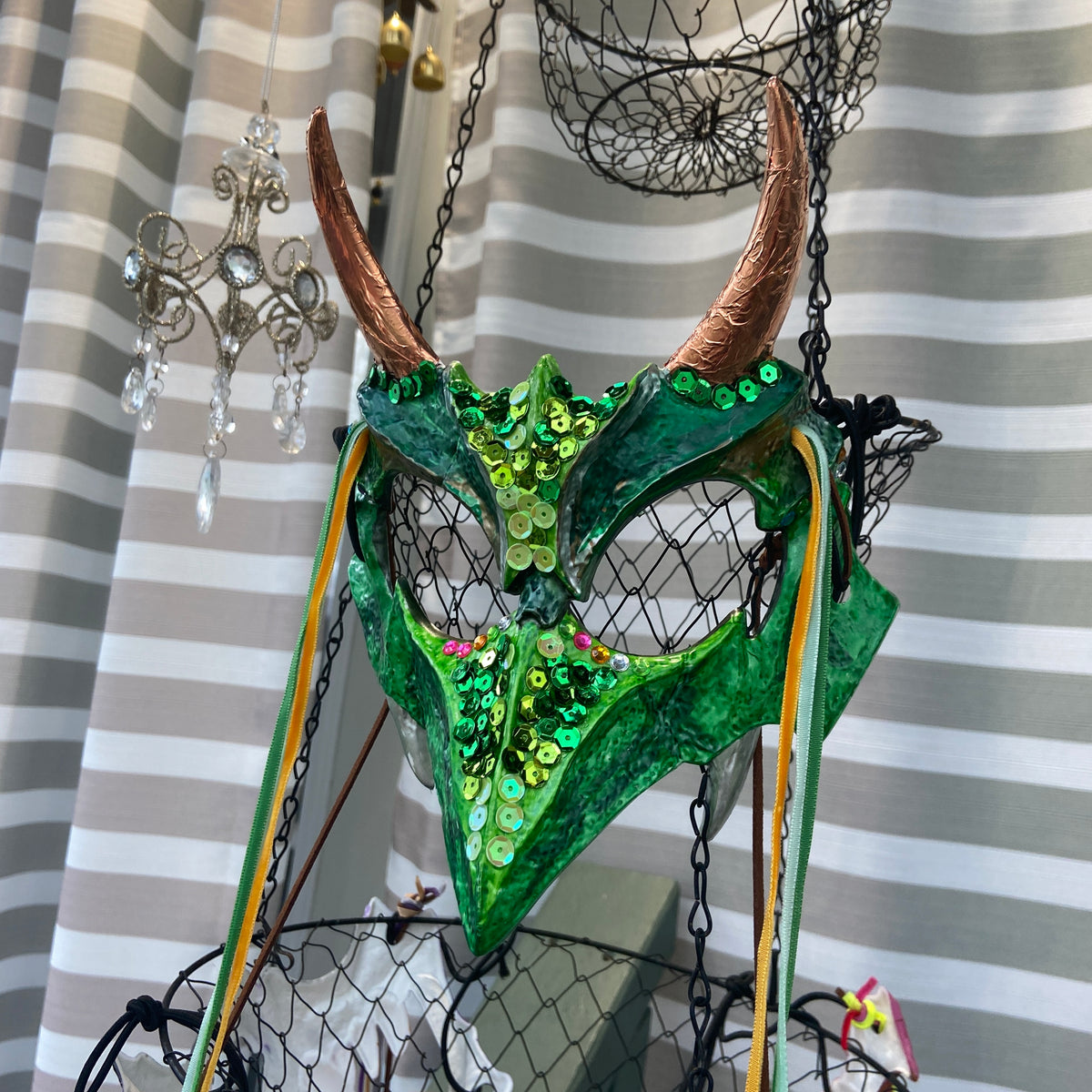 Wearable Art Mask – Handcrafted Masquerade & Costume Mask