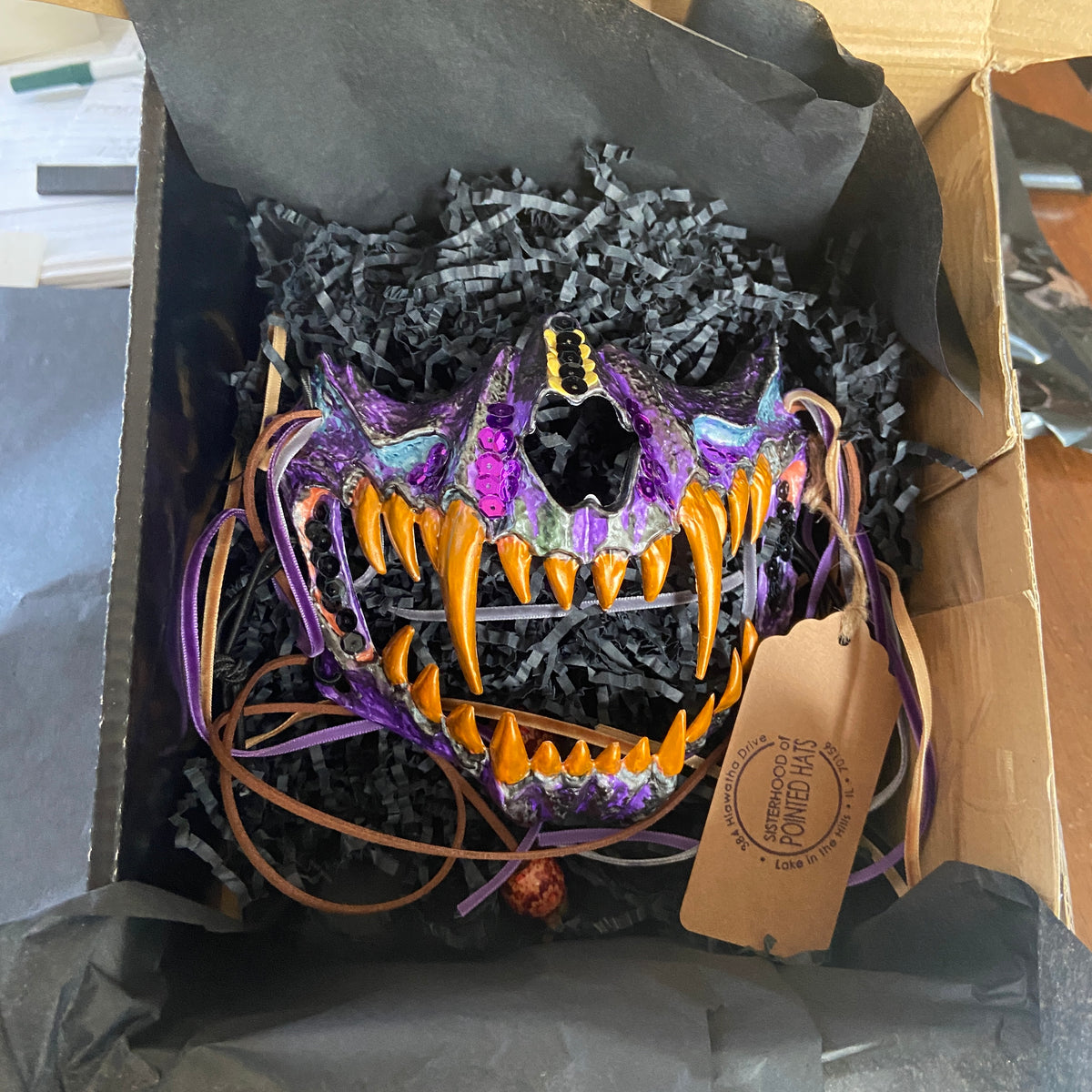 Wearable Art Mask – Handcrafted Masquerade & Costume Mask