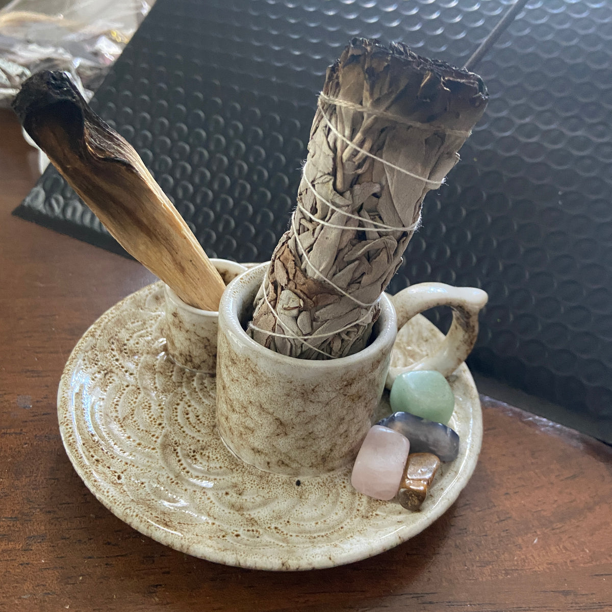 Smudge & Incense Holder Kit – Witchy Altar Cleansing Set