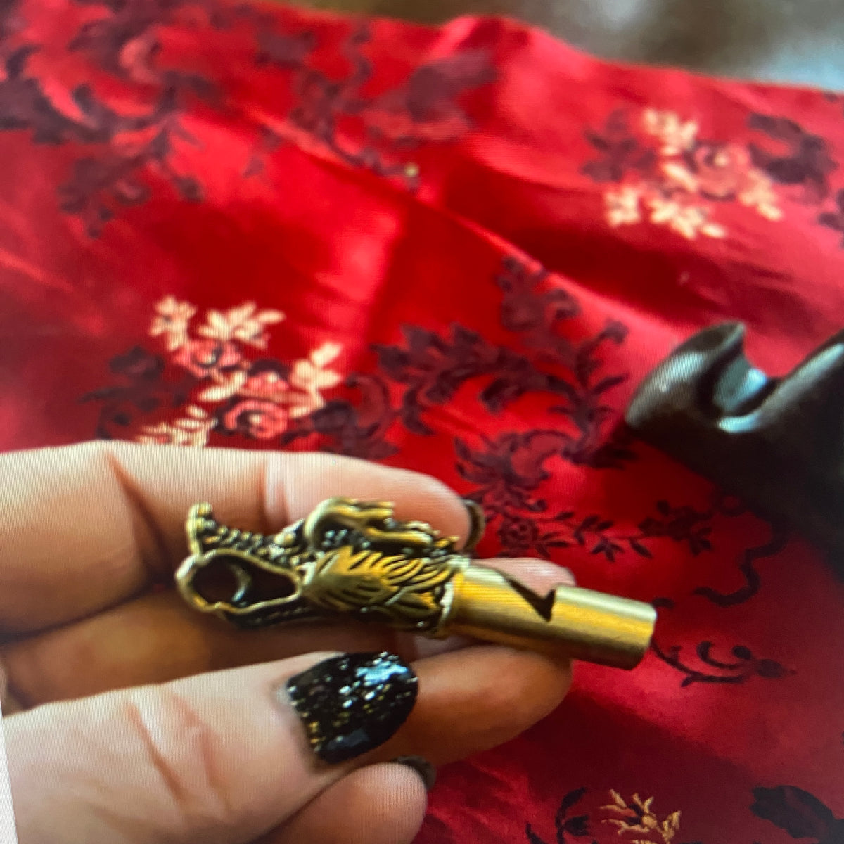 Brass Dragon Whistle – Loud Personal Protection Keychain