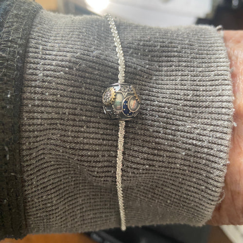 925 Celestial Gem Encrusted Bracelet – Witchy Statement Jewelry
