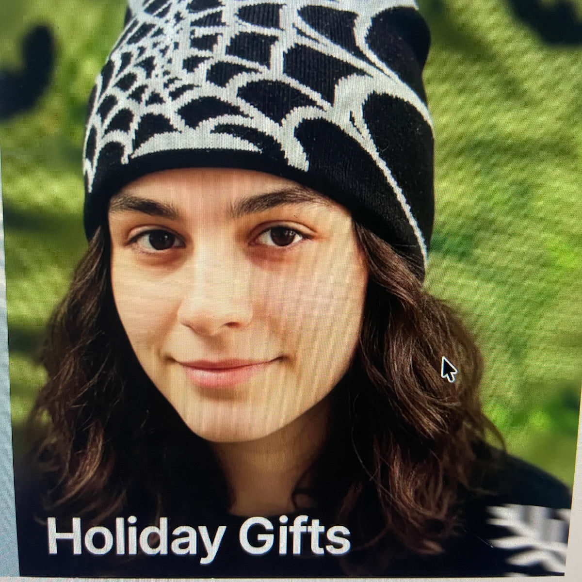 Spider Web Beanie – Gothic Halloween Knit Hat