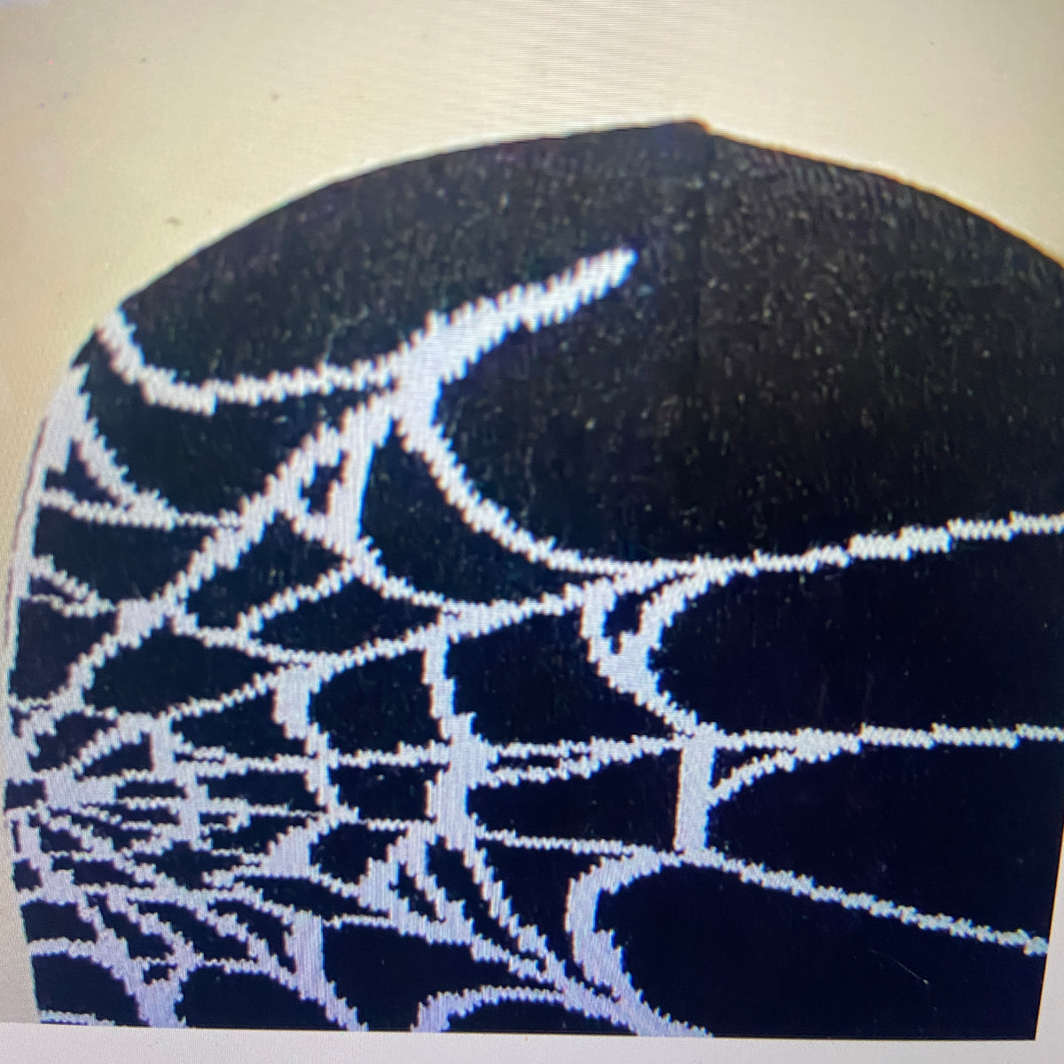 Spider Web Beanie – Gothic Halloween Knit Hat