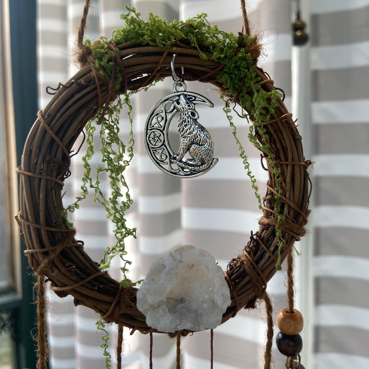 Dragon & Wolf Enchantment WIND CHIMES – Pagan Wall Decor