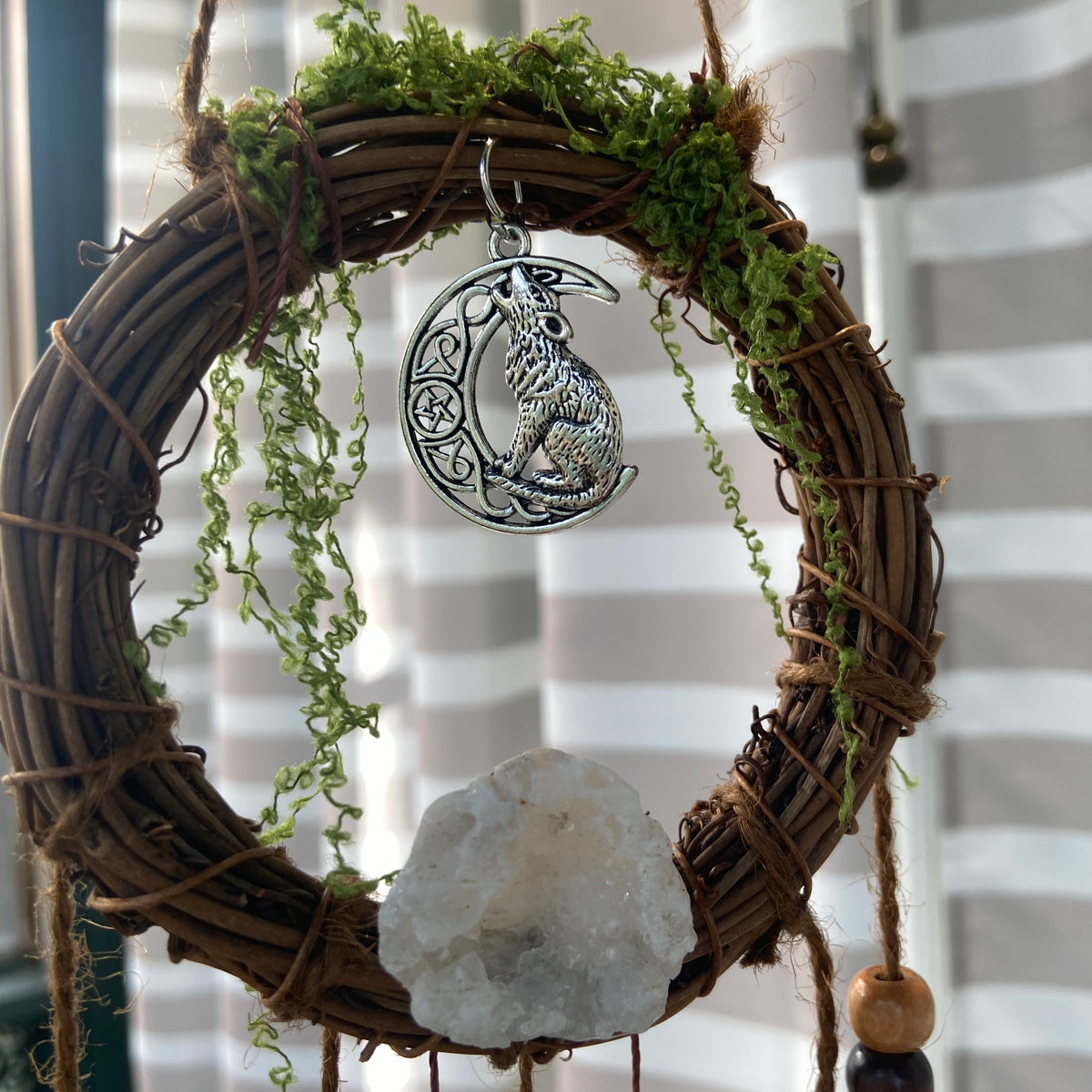 Dragon & Wolf Enchantment WIND CHIMES – Pagan Wall Decor