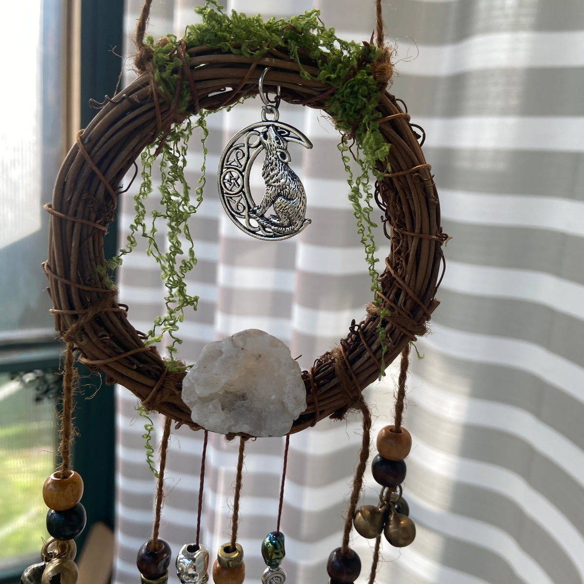Dragon & Wolf Enchantment WIND CHIMES – Pagan Wall Decor