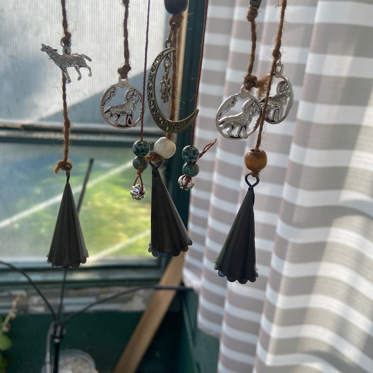 Dragon & Wolf Enchantment WIND CHIMES – Pagan Wall Decor