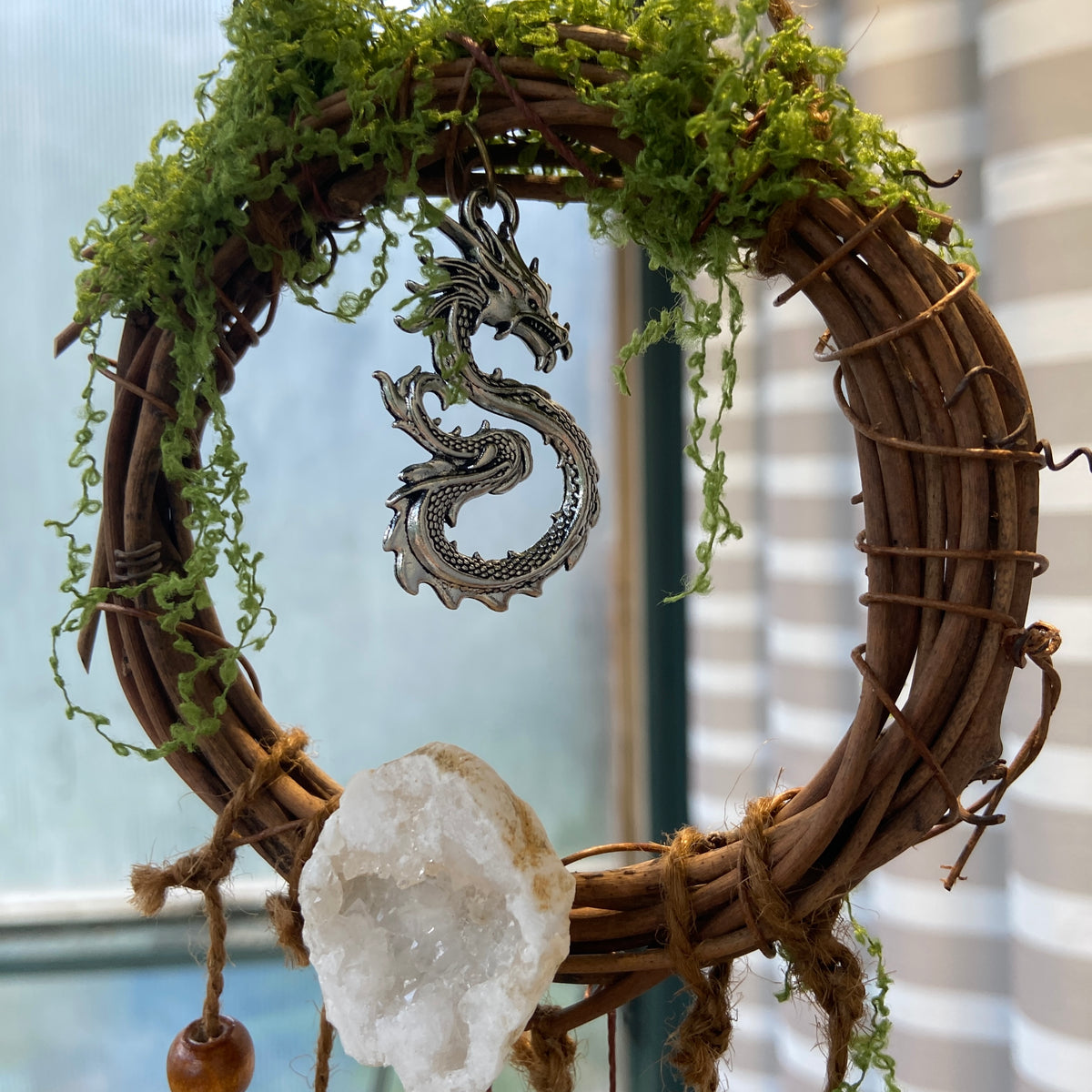 Dragon & Wolf Enchantment WIND CHIMES – Pagan Wall Decor