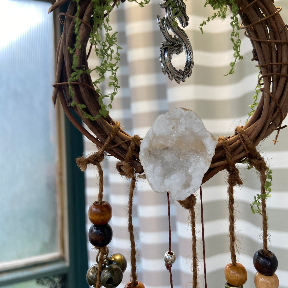 Dragon & Wolf Enchantment WIND CHIMES – Pagan Wall Decor