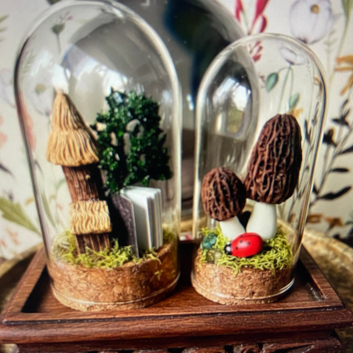 Miniature Cloche Dome Worlds – Handcrafted Mystical Terrarium Scenes | S.O.P.H.