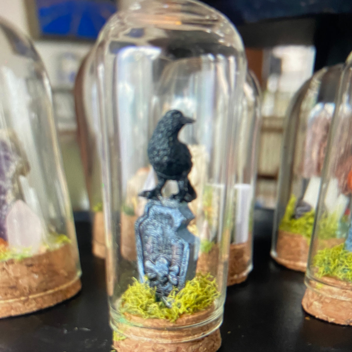 Miniature Cloche Dome Worlds – Handcrafted Mystical Terrarium Scenes | S.O.P.H.