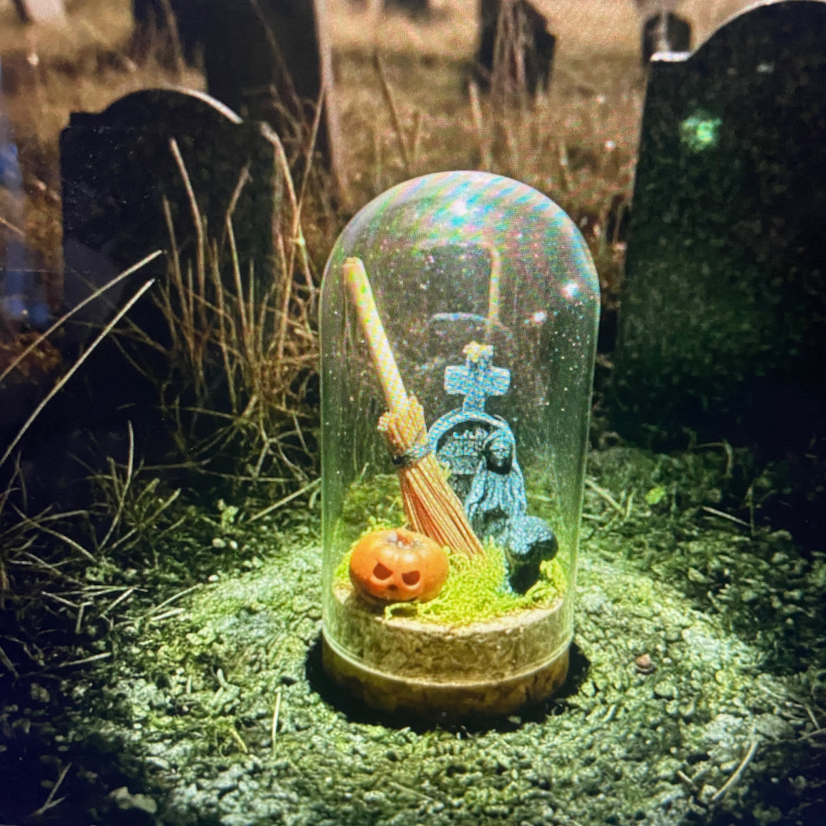 Miniature Cloche Dome Worlds – Handcrafted Mystical Terrarium Scenes | S.O.P.H.