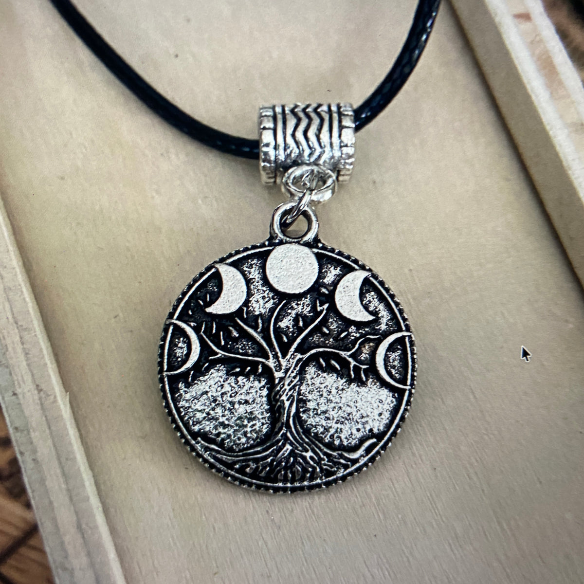 THREE MOON WITCHES MOON PENDENT