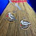 CROW DANGLE EARRINGS