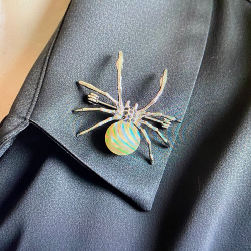 BLACK WIDOW SPIDER PINS.