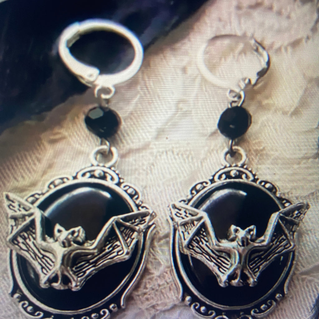 VICTORIAN BAT EARRINGS
