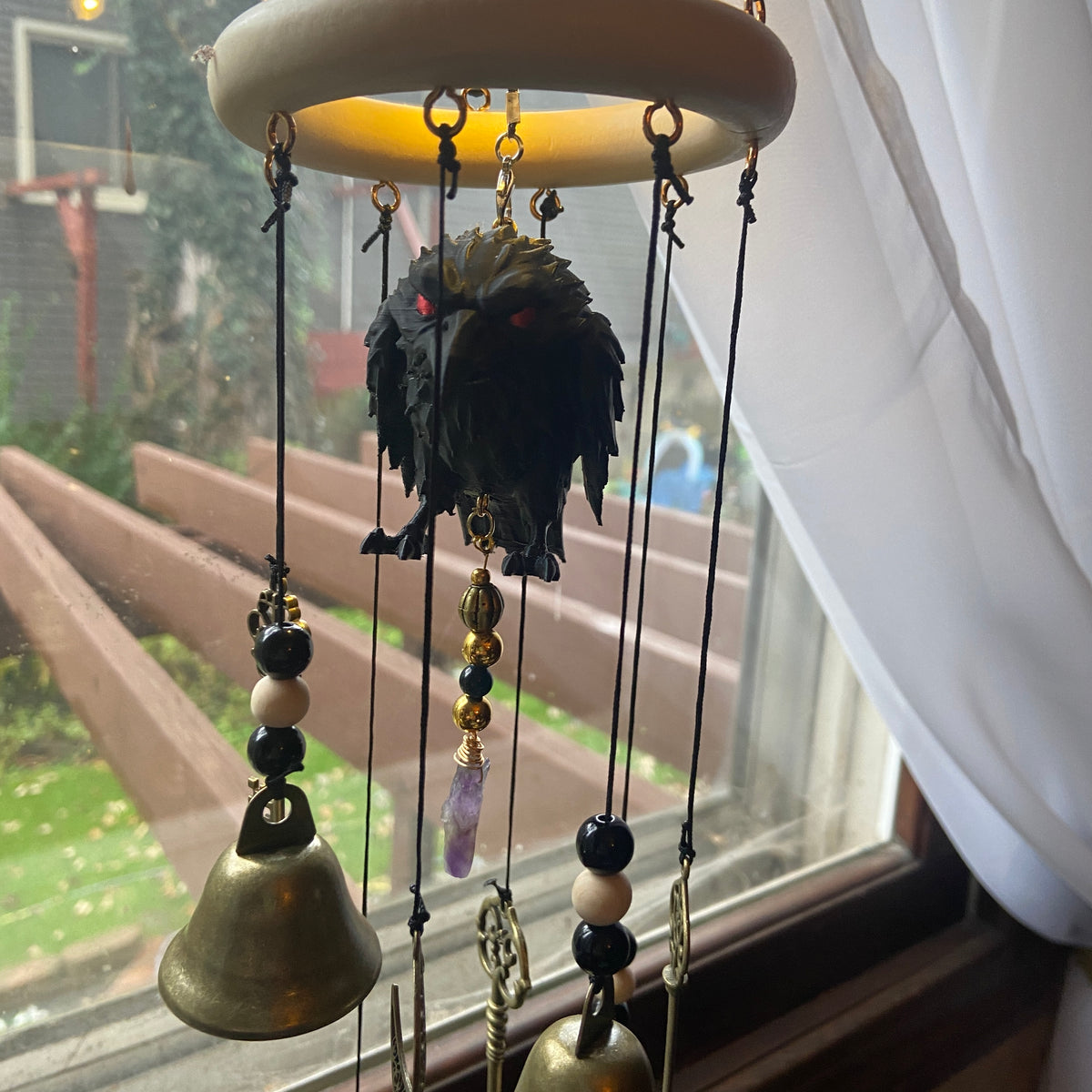 CROW CRAFT WIND CHIMES