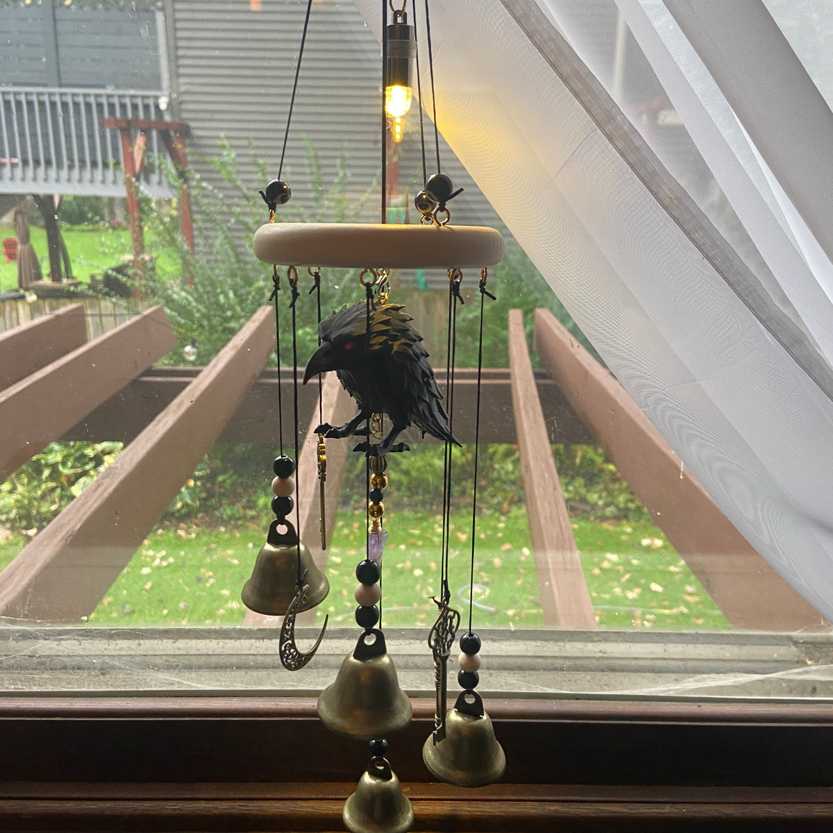 CROW CRAFT WIND CHIMES