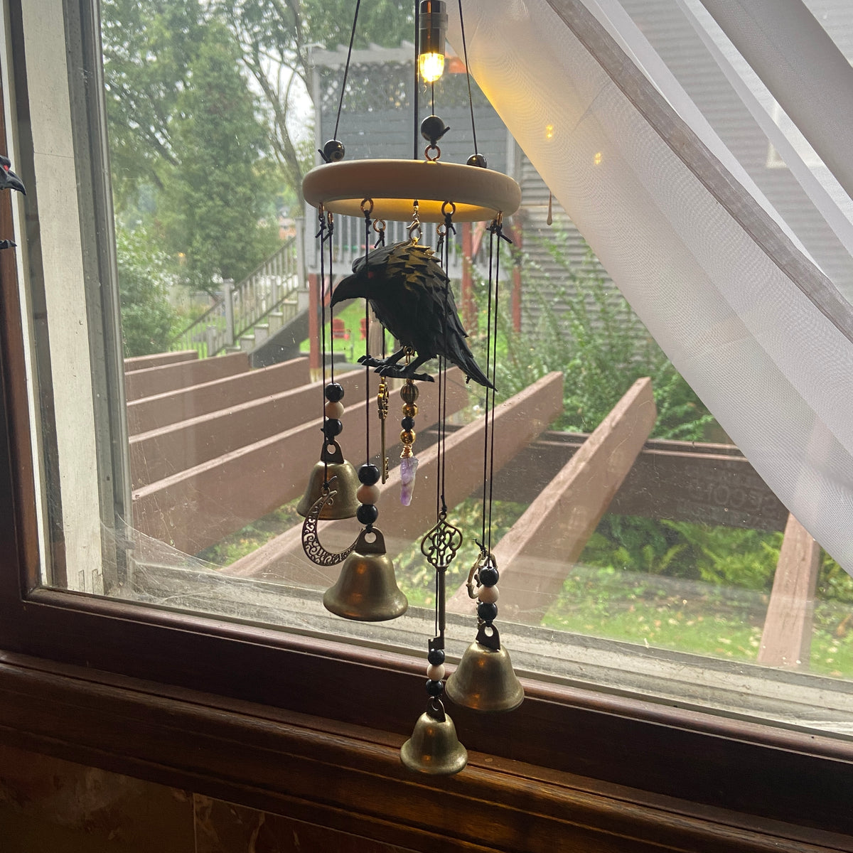 CROW CRAFT WIND CHIMES