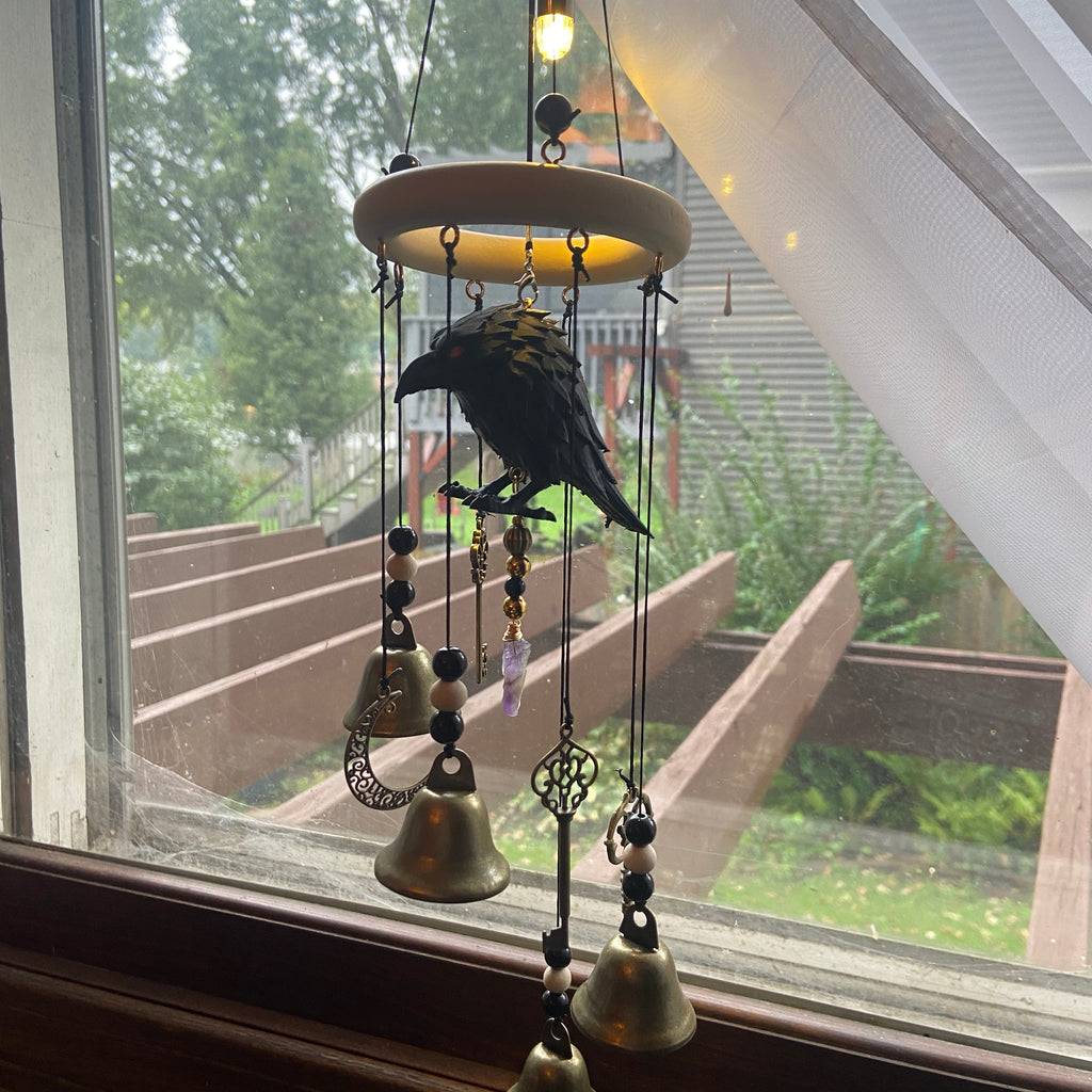CROW CRAFT WIND CHIMES
