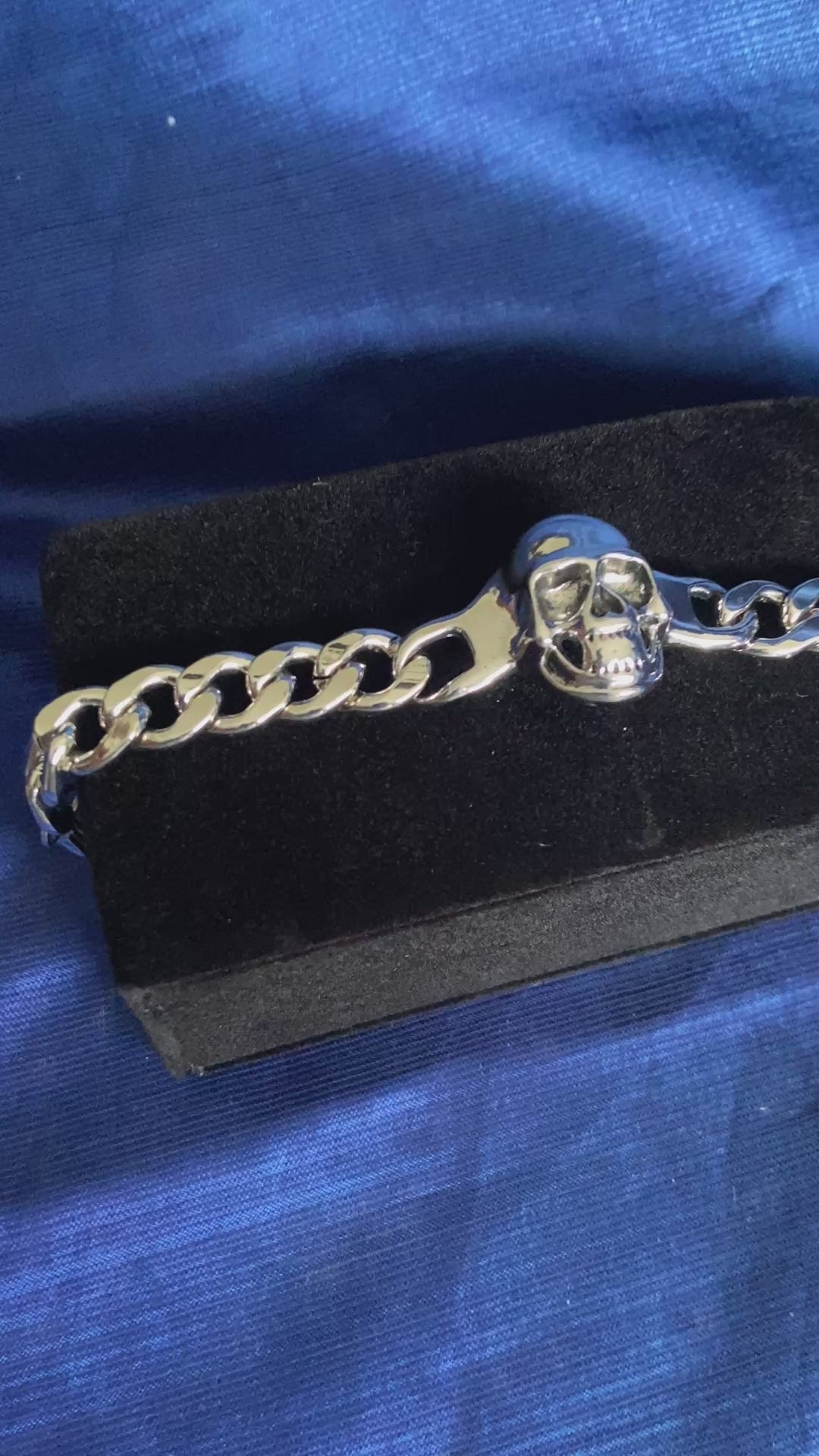 Men's Skeleton Stainless Steel Bracelet – Gothic Statement Jewelry