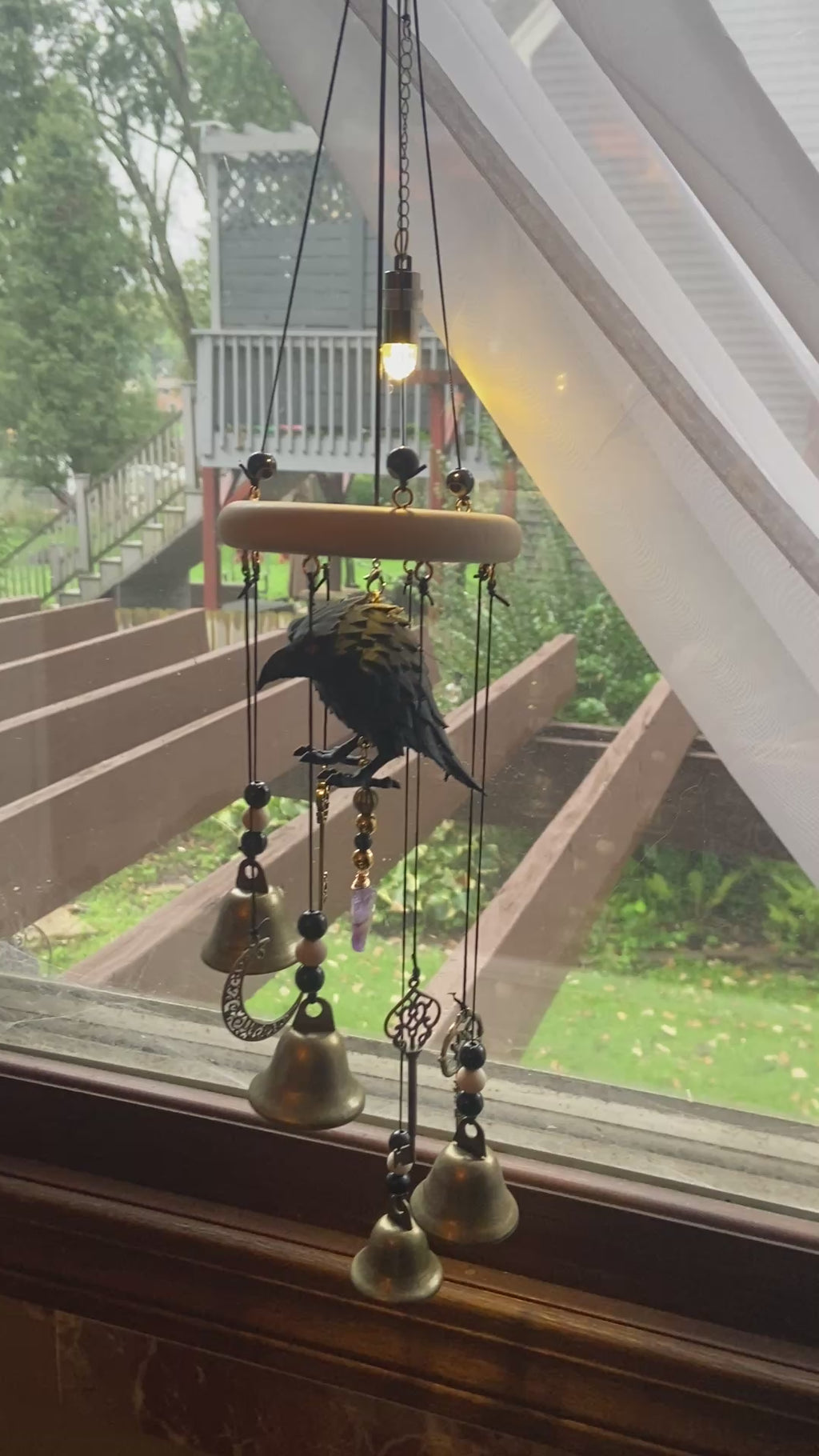 CROW CRAFT WIND CHIMES